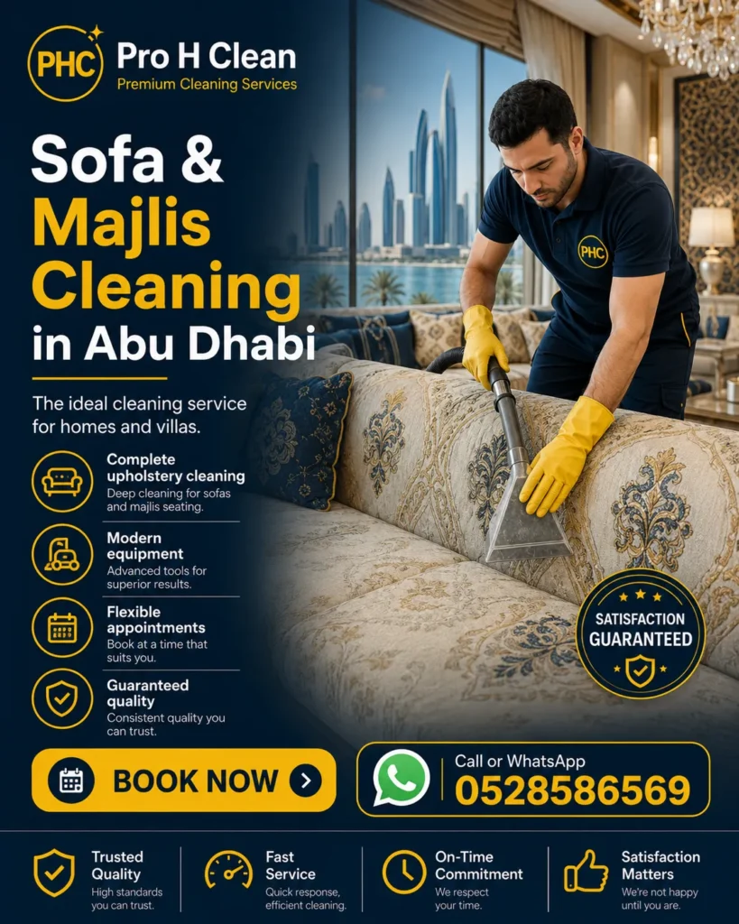 Sofa cleaning in Abu Dhabi