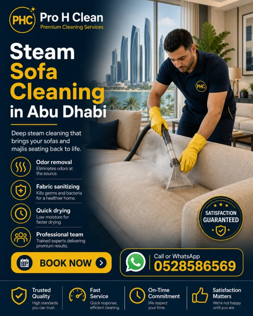 Sofa cleaning in Abu Dhabi