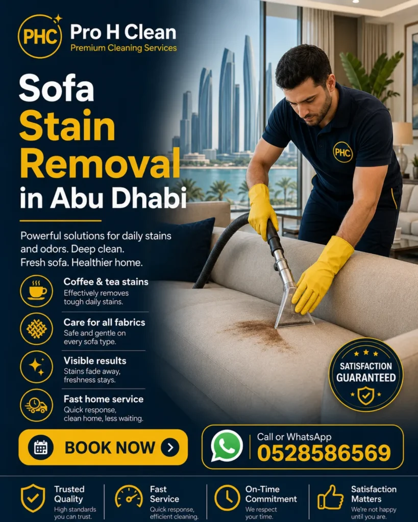 Sofa cleaning in Abu Dhabi